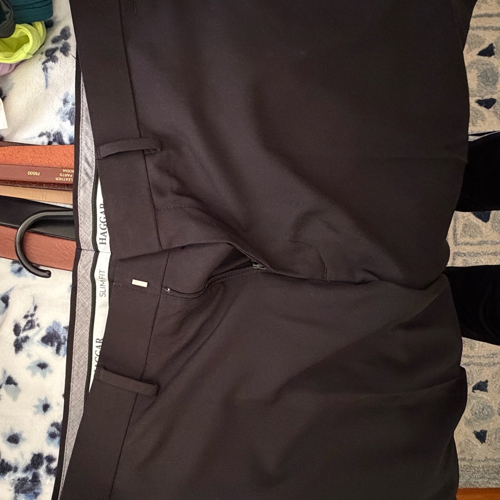 Haggar Men's Black Dress Pants